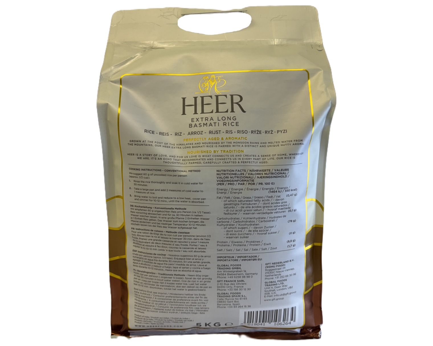HEER Extra Long Basmati Rice 5kg