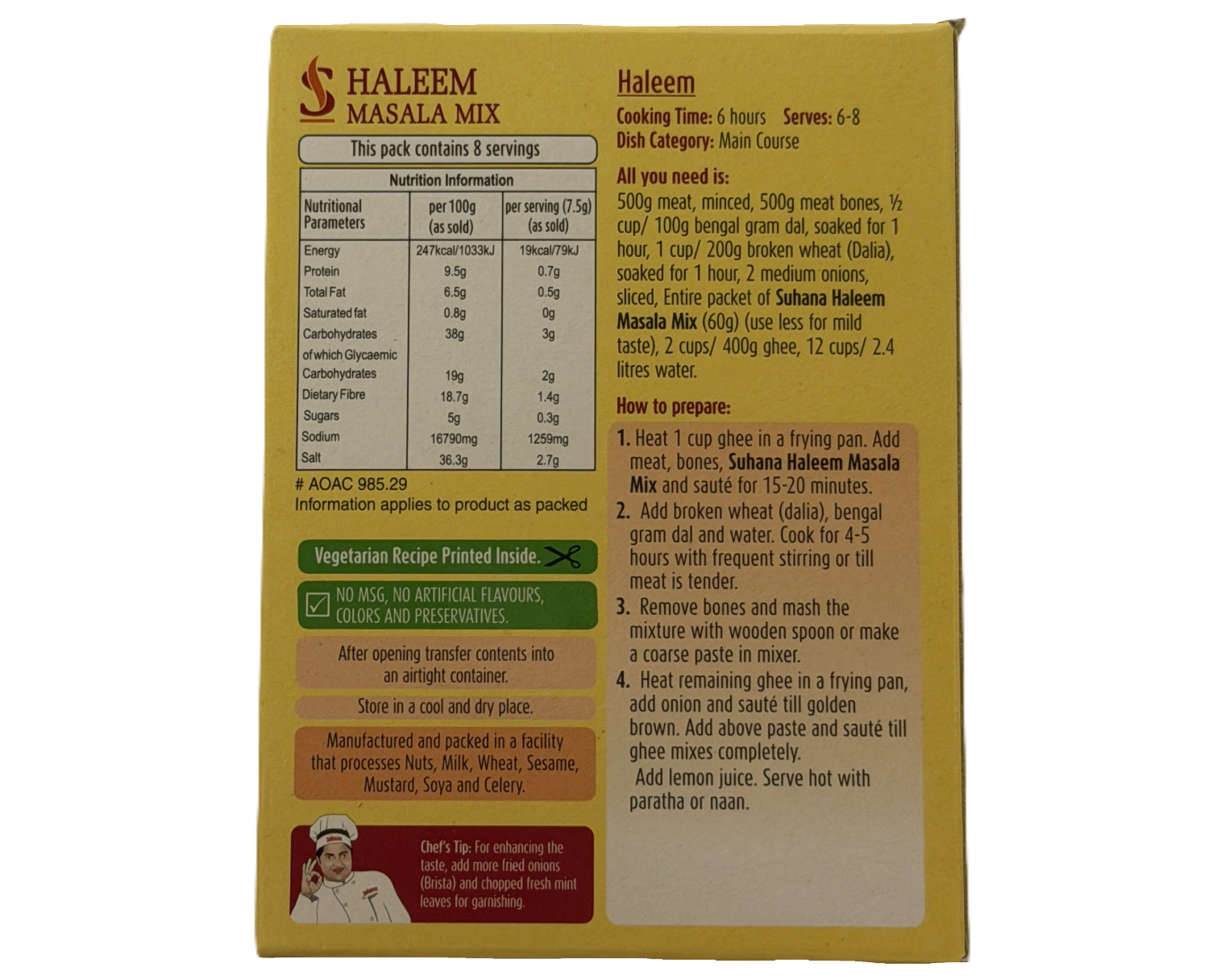 Suhana Haleem Masala Mix 60g